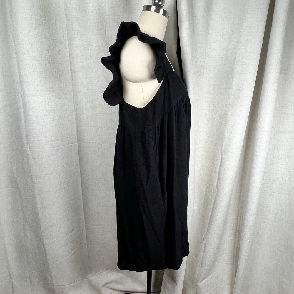 New! Pomander Place Tuckernuck Hazel Flutter Sleeve Dress XXL Plus Black - Picture 7 of 11